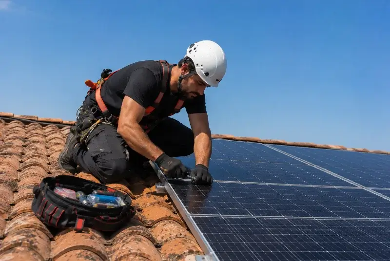 Maintenance et monitoring de panneaux solaires à Aureville