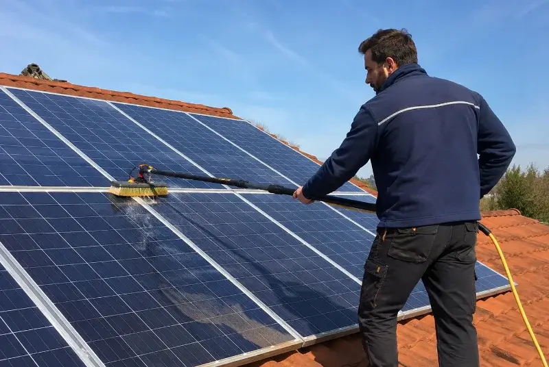Nettoyage et entretien de panneaux solaires à Aureville